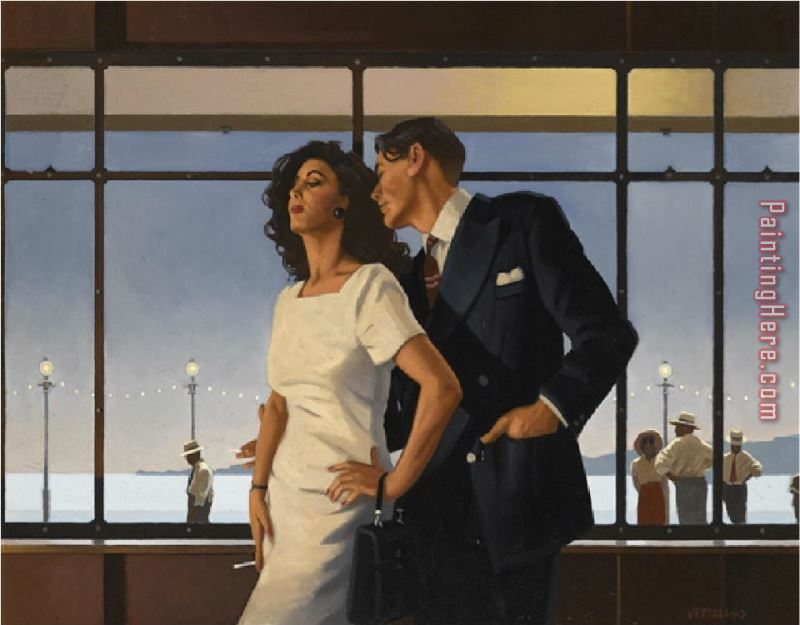 Jack Vettriano The Man in Navy Blue Suit