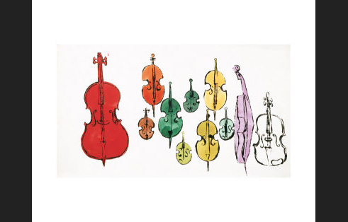 Andy Warhol Eleven String Instruments painting anysize 50% off