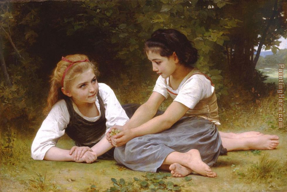 William Bouguereau Hazelnuts