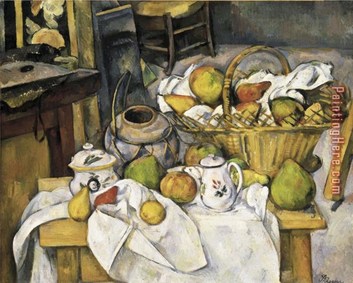 Paul Cezanne Still Life with Fruit Basket 1880 1890 painting anysize 50 ...