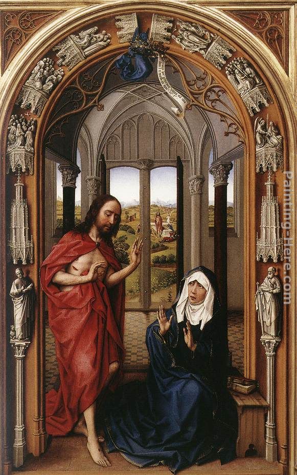 Rogier van der Weyden Miraflores Altarpiece right panel painting ...