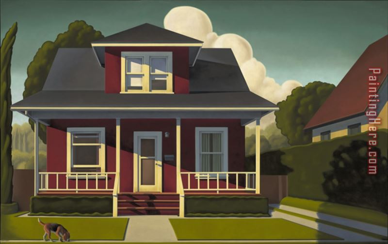 Kenton Nelson Painting About a Dog, 2010