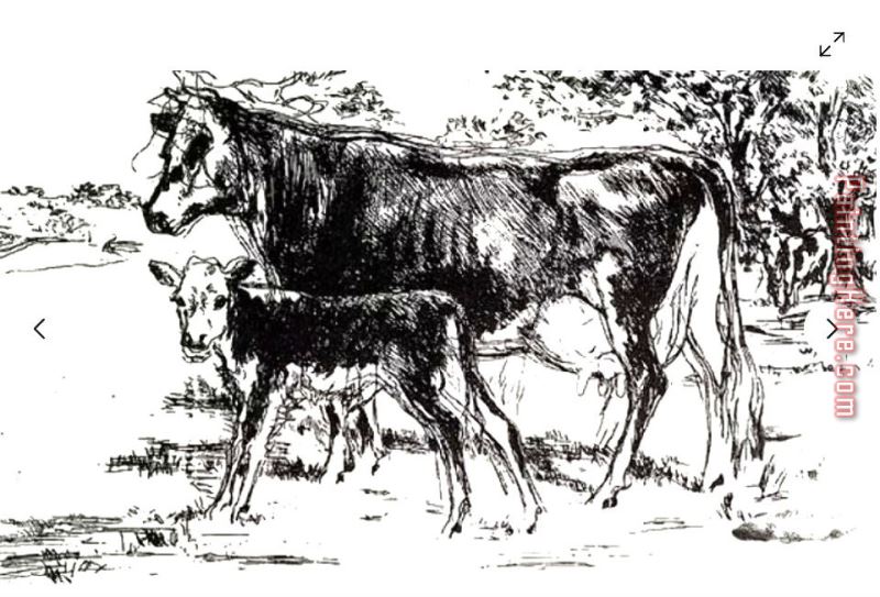 Leroy Neiman Bovine Family