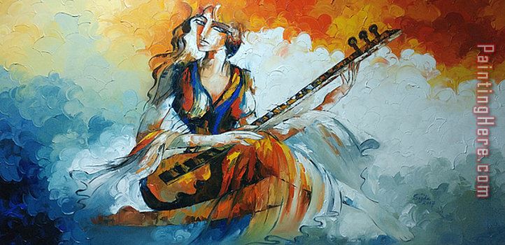Unknown Artist Sajida-hussain(49.4 X24 )